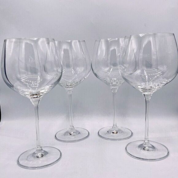 Krosno Harmony Clear Crystalline Wine Gin Tonic Balloon Drinking Glass Set of 4 - Picture 9 of 16